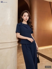 Sơ mi peplum vai xếp UKSM2607019 ( Áo rời không kèm các SP ghép set và PK khác )