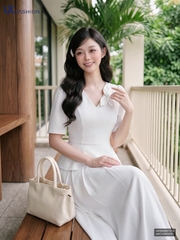 Sơ mi peplum hoa hồ điệp UKSM2607012 ( Áo rời không kèm các SP ghép set và phụ kiện khác )
