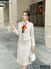 Chân váy A UK Fashion Công Sở Nữ Thanh Lịch, Vải Mềm Mịn UKCV2406001