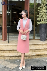 Chân váy A UK Fashion Công Sở Nữ Thanh Lịch, Vải Mềm Mịn UKCV2406001