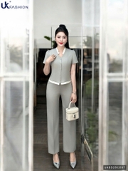 Set bộ đồ phối màu Ryan thanh lịch, sang xịn UKBD2502007 ( Bao gồm cả áo và quần)