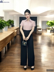 Quần ống rộng cạp súp 4 cúc UK Fashion Thời Trang Công Sở Trẻ Trung, Nữ Tính, Vải Mềm UKQU2501002