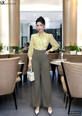 Quần ống rộng cạp súp 4 cúc UK Fashion Thời Trang Công Sở Trẻ Trung, Nữ Tính, Vải Mềm UKQU2501002