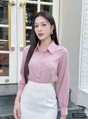 Sơ mi mí nẹp dài tay lịch sự, duyên dáng UKSM2409006