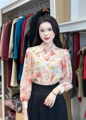 Sơ mi hoa cổ đức màu sắc xinh xắn và mát mẻ chào hè UKSM2502012