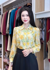 Sơ mi hoa cổ đức màu sắc xinh xắn và mát mẻ chào hè UKSM2502012