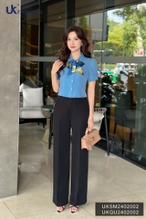 UK Fashion Quần Ống Suông Thoải Mái, Che Khuyết Điểm UKQU2402002