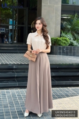 UK Fashion Quần Ống Rộng Giả Váy Xếp Ly Thanh Lịch, Thoải Mái Dễ Phối Cho Nàng Công Sở UKQU2403002