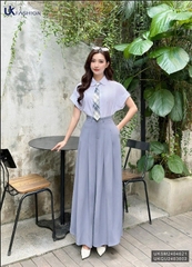 UK Fashion Quần Ống Rộng Giả Váy Xếp Ly Thanh Lịch, Thoải Mái Dễ Phối Cho Nàng Công Sở UKQU2403002