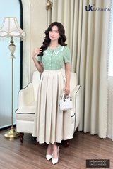 CHAN VAY LY ONG UK Fashion Công Sở Nữ Thanh Lịch, Vải Mềm Mịn UKCV2405006