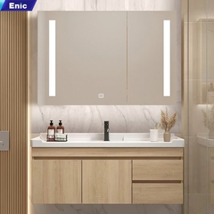 Bộ tủ gương lavabo phòng tắm thông minh Enic ST01 60cm – 100cm