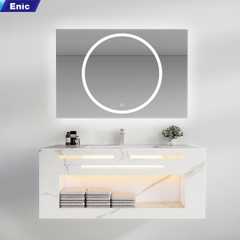 Bộ tủ chậu lavabo gương led nhà tắm Wolf Bath NK03 80 – 100cm