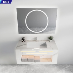 Bộ tủ chậu lavabo gương led nhà tắm Wolf Bath NK03 80 – 100cm
