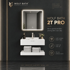 Bộ tủ gương lavabo phòng tắm cao cấp Wolf Bath 2T Pro