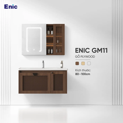 Bộ tủ phòng tắm mây đan Enic GM11