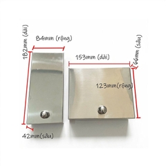 Bộ Hộp Inox Bảo Vệ Khóa Cổng Vân Tay