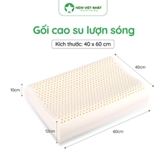Gối Nằm Cao Su Lượn Sóng Việt Nhật