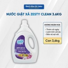 Nước giặt xả ZESTY CLEAN hương ngàn hoa can 3.6KG