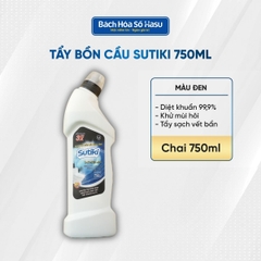 Sutiki nước tẩy bồn cầu 750ml đen