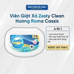 Viên giặt Zesty Clean 4in1 hộp 40 viên - 400g
- Hương Quả lý chua đen Roma (Roma Cassis)