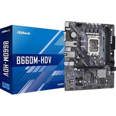 Mainboard ASROCK B660M-HDV (LGA1700 - Micro ATX Form Factor - DDR4)