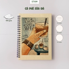 Sổ tay lò xo bìa cứng COZY A5