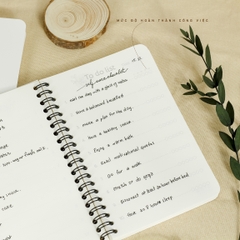 Sổ tay lò xo kế hoạch ngắn hạn