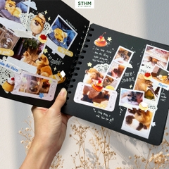 Sổ dán ảnh lò xo khổ vuông Scrapbook 20x20cm