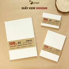 Giấy kem 100gsm xấp 100 tờ