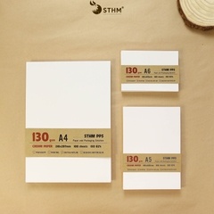 Giấy kem 130gsm xấp 100 tờ