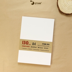 Giấy kem 130gsm xấp 100 tờ