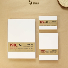 Giấy kem 190gsm xấp 100 tờ