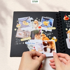 Sổ dán ảnh lò xo khổ vuông Scrapbook 20x20cm