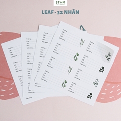 Giấy tự dính Nhãn vở bộ 4 tờ (32 nhãn 7.2x6.3cm)