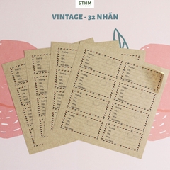 Giấy tự dính Nhãn vở bộ 4 tờ (32 nhãn 7.2x6.3cm)