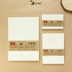 Giấy kem 80gsm xấp 100 tờ