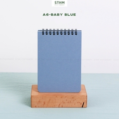 Sổ tay lò xo bìa trơn Basic notebook A6