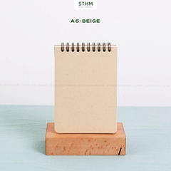 Sổ tay lò xo bìa trơn Basic notebook A6