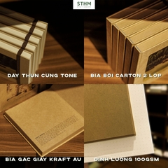 Sổ tay may chỉ bìa cứng Vintage Asthetic 14x14cm