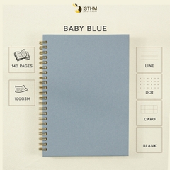 Sổ tay lò xo bìa cứng Solid A5