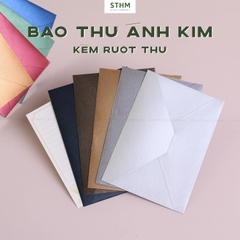 Bao thư ánh kim kèm ruột thư xấp 5 cái A6