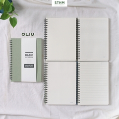 Sổ tay lò xo bìa trơn Basic notebook A5