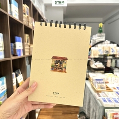 Sổ tay lò xo bìa cứng vẽ chì Bí Sketchbook A5 giấy kem 190gsm