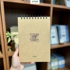 Sổ tay lò xo bìa cứng vẽ chì Bí Sketchbook A5 giấy kem 190gsm
