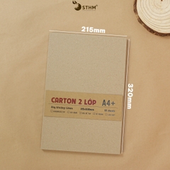 Giấy bìa cứng carton (chipboard) xấp 10 tờ