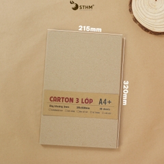 Giấy bìa cứng carton (chipboard) xấp 10 tờ