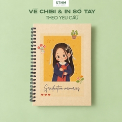 Sổ tay lò xo CHIBI in TYC A5