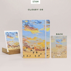 Sổ tay may chỉ bìa cứng Cloudy A5