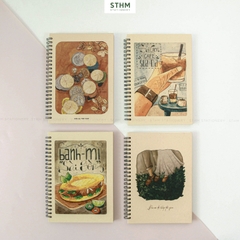 Sổ tay lò xo bìa cứng COZY A5