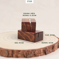 Đế gỗ thông mini 2mm 5x3x2cm
